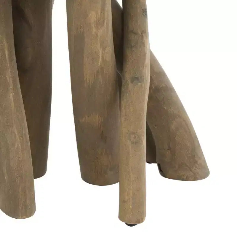 Table d'appoint de ferme – Table d'appoint en bois massif pour chambre et salon