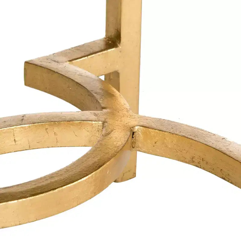 Table d'appoint or et miroir – Table d'appoint d'appoint glamour pour la chambre et le salon