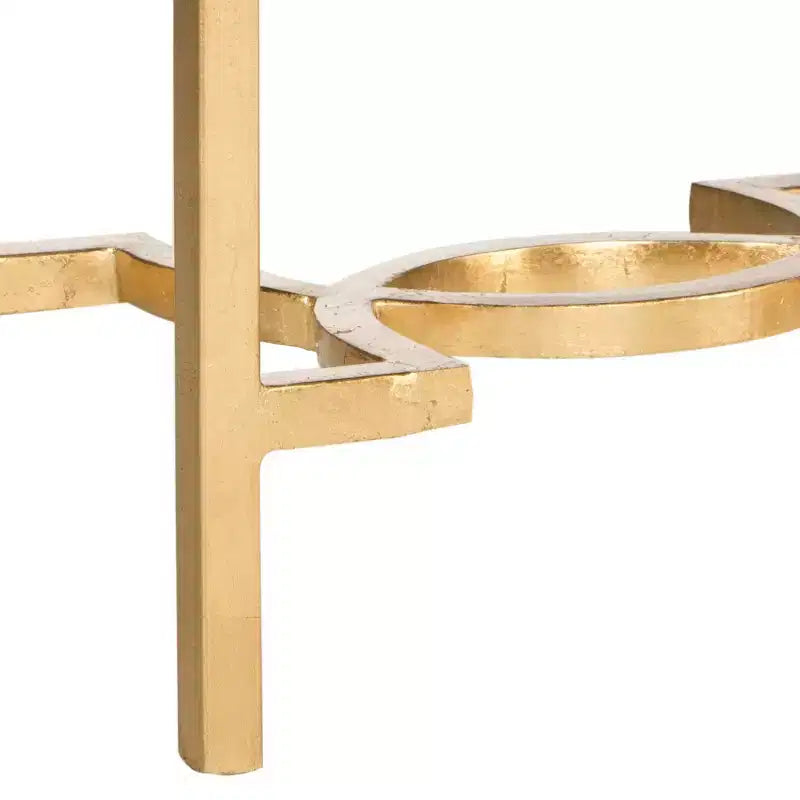 Table d'appoint or et miroir – Table d'appoint d'appoint glamour pour la chambre et le salon