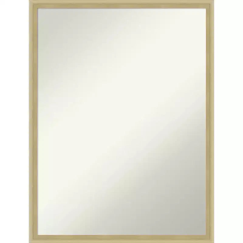 Amanti Art Lucie Champagne Non-Beveled Wood Wall Mirror 25.25 x 19.25 in.