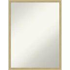 Amanti Art Lucie Champagne Non-Beveled Wood Wall Mirror 25.25 x 19.25 in.
