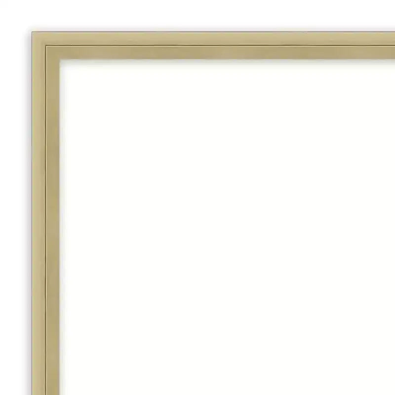 Miroir mural en bois sans biseau couleur champagne 25,25 x 19,25 po.