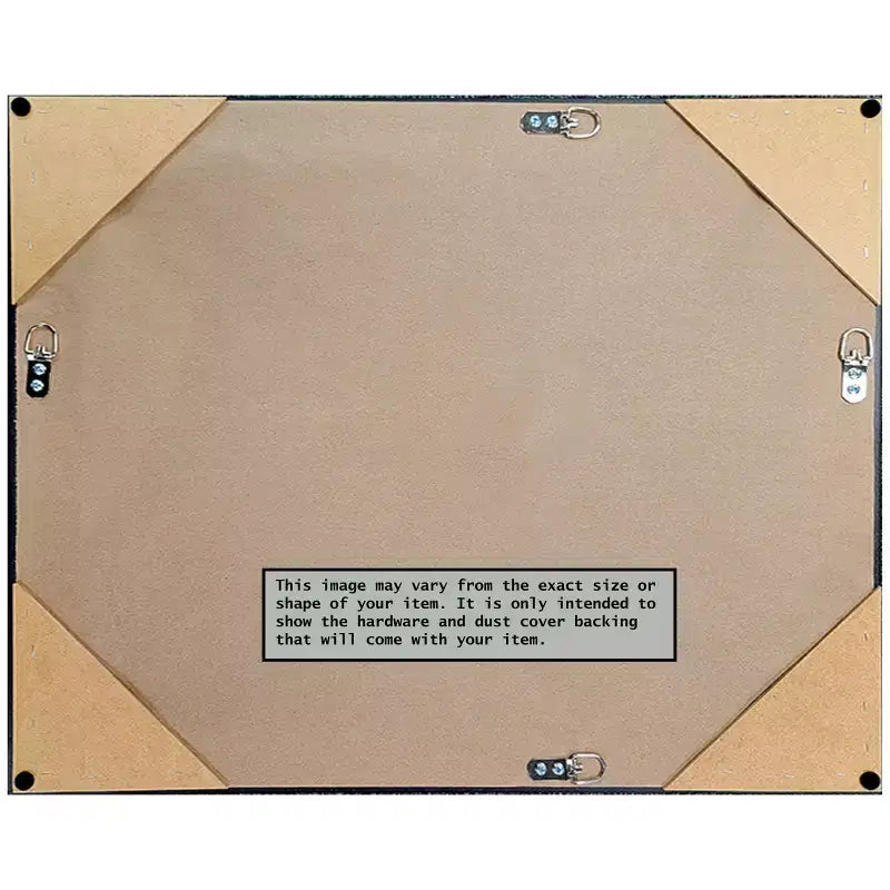 Miroir mural en bois sans biseau couleur champagne 25,25 x 19,25 po.