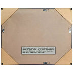 Miroir mural en bois sans biseau couleur champagne 25,25 x 19,25 po.