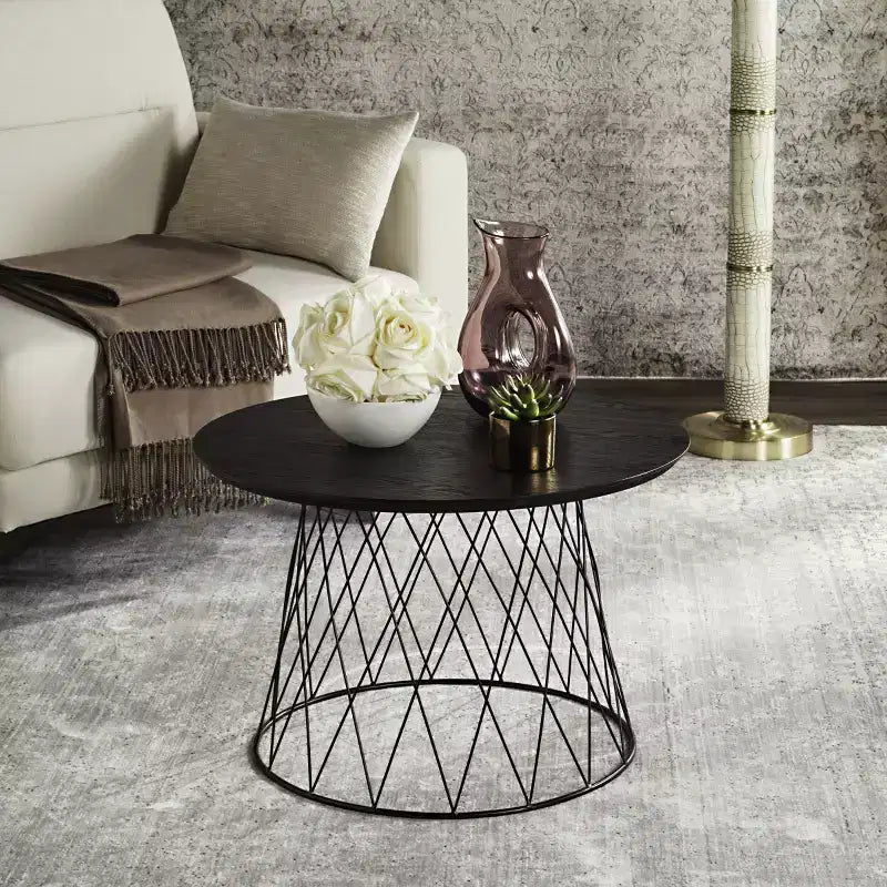 Table d'appoint moderne – Table d'appoint compacte pour salon, chambre et canapé