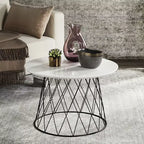 Table d'appoint moderne – Table d'appoint compacte pour salon, chambre et canapé