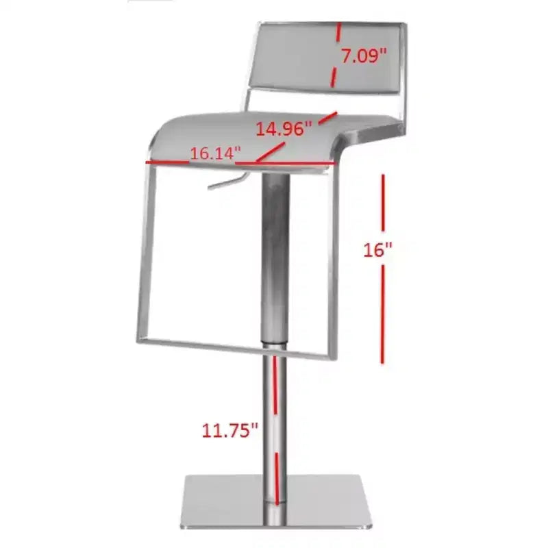 Tabouret de bar pivotant - Gris