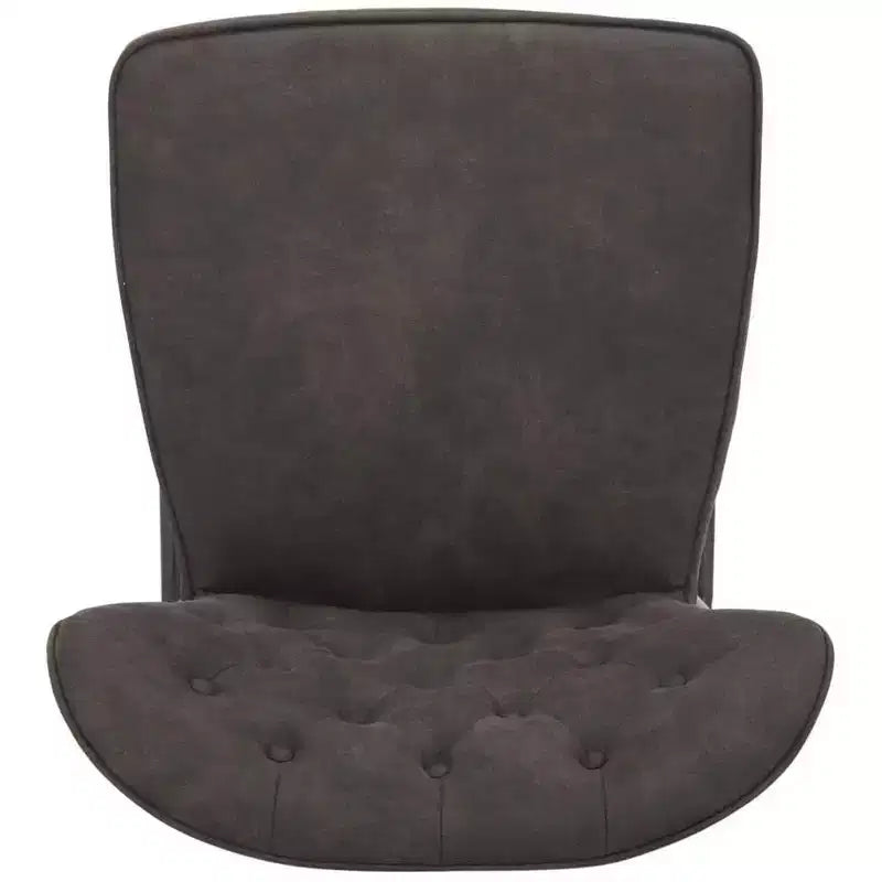 Tabouret de comptoir pivotant en cuir capitonné style milieu du siècle, hauteur 26 po (ensemble de 2)
