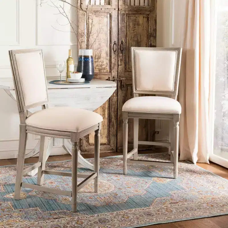 Tabouret de bar rectangulaire (lot de 2)