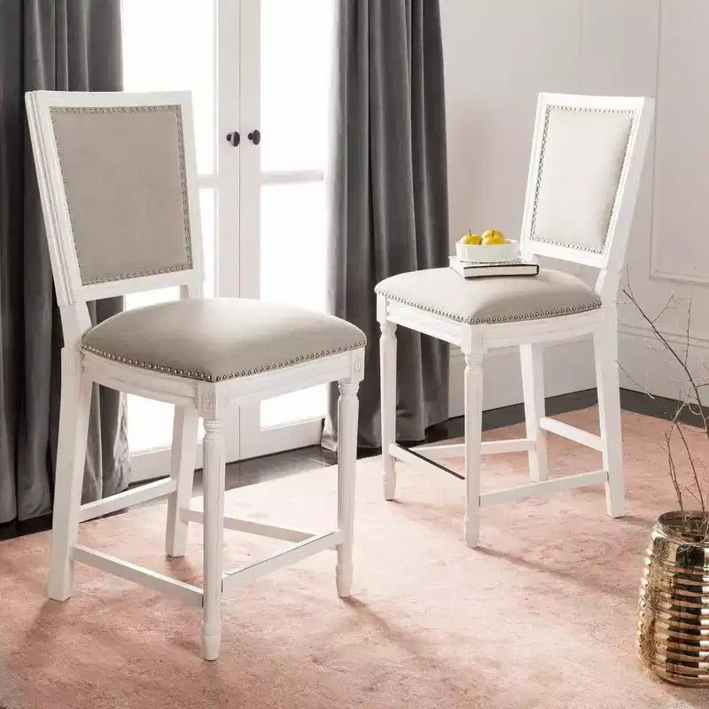 Tabouret de bar rectangulaire (lot de 2)