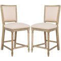 Buchanan Rectangle Counter Stool (Set Of 2) - FOX6271 - Safavieh Couture