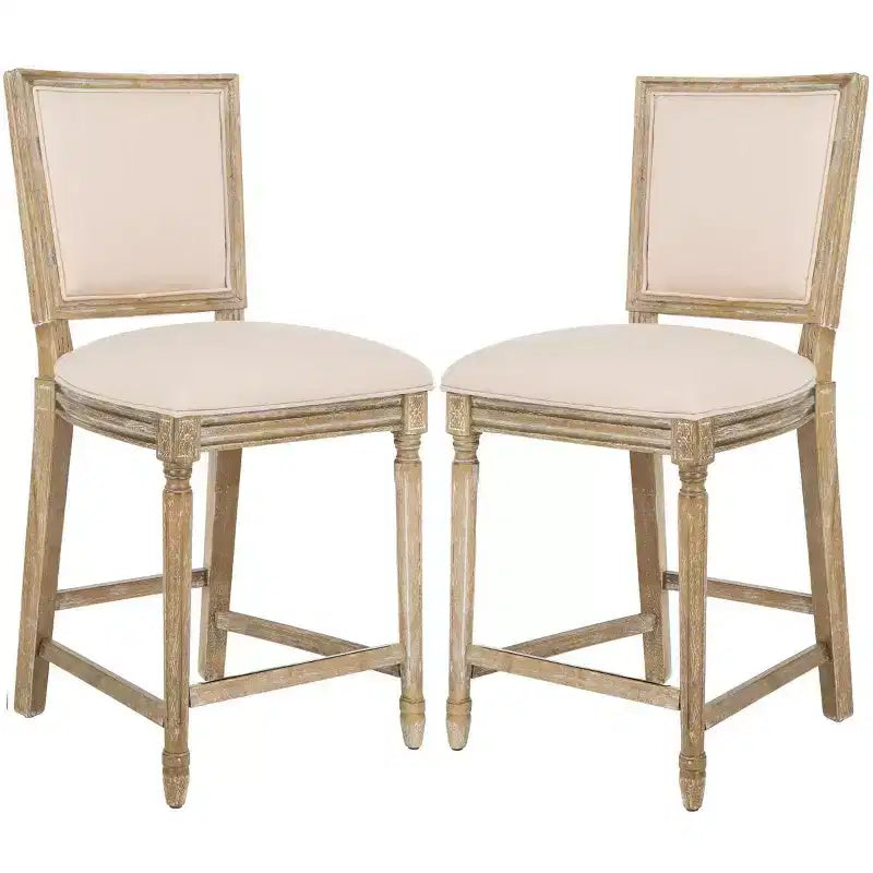 Buchanan Rectangle Counter Stool (Set Of 2) - FOX6271 - Safavieh Couture